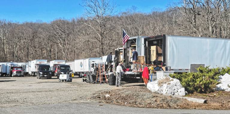 West Milford. Film crew in town