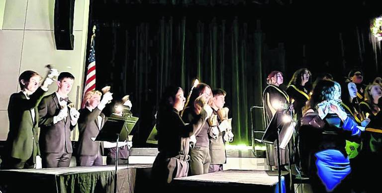 West Milford HS students perform at the concert.