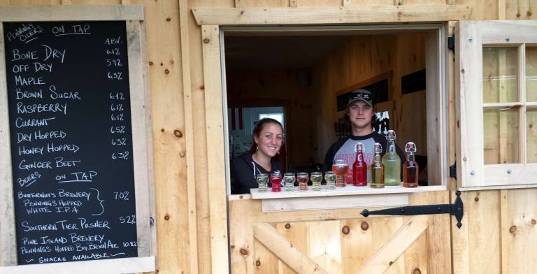 Siblings Tori and Steve (SJ) Pennings, Jr., are opening their cidery Saturday.