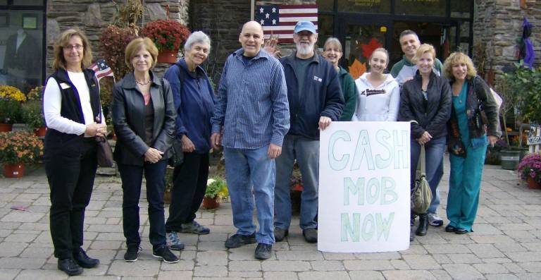 The Cash Mob goes shopping