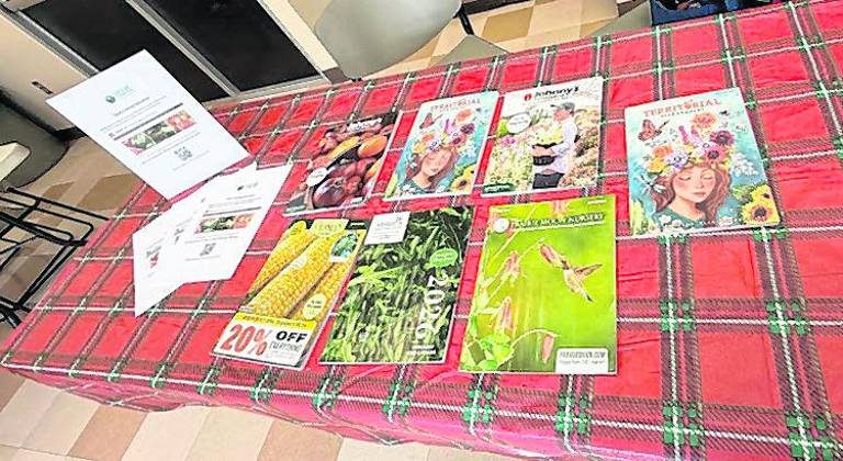 Books are on displayed on the table.