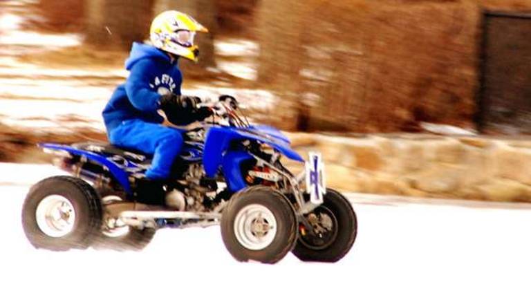Photo by Ed Bailey People ride ATVs year round, including on frozen Greenwood Lake, as seen here.