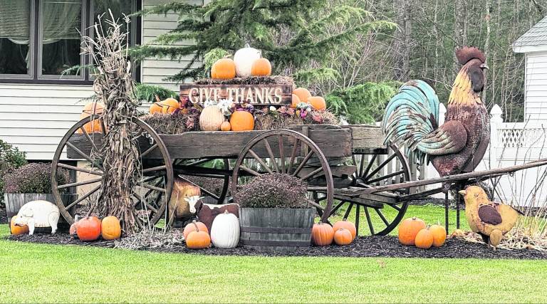This home on Macopin Road is ready for Thanksgiving.