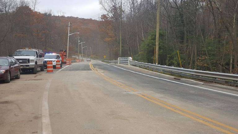 Warwick Turnpike is fully opened to traffic now that te temporary signals have been removed. photo courtesy of West Milford Police DePartment