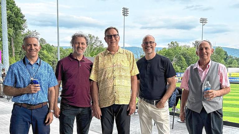 Quarter to Four plays Sunday afternoon at Pennings Farm Market in Warwick. (Photo courtesy of Quarter to Four)