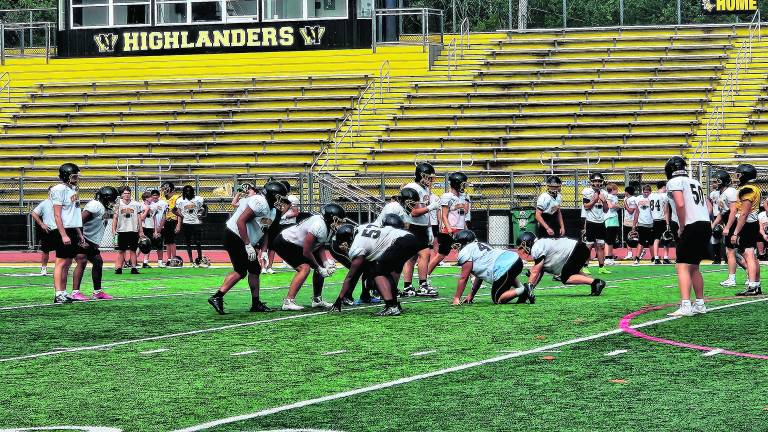 The West Milford High School football team has been in practice preparing for the upcoming season.