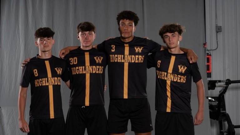 From left, Nick Bognar, Danny Bauer, Julian Pierre and Noah Christian.