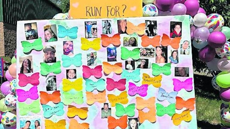 Participants ran in honor of those suffering frommental illness.