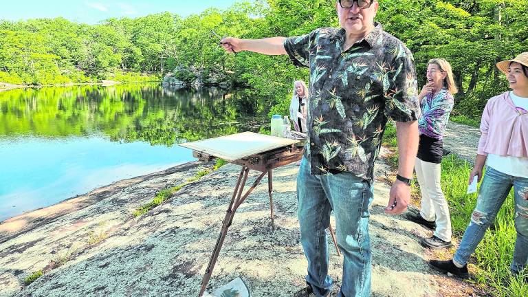 Watercolor artist leads plein air workshop